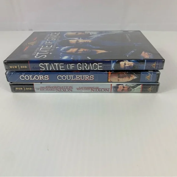 3 DVD Lot Sean Penn State of Grace, Colors, Assassination of Richard Nixon New - Picture 9 of 12